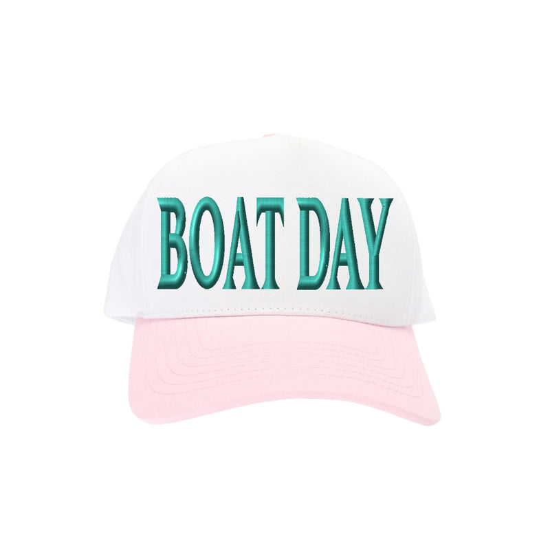 BOAT DAY C.C Embroidered Trucker Hat TCM0005