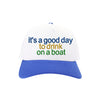 Drink on a Boat C.C Embroidered Trucker Hat TCM0005