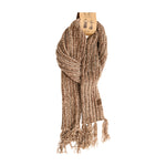 Solid Ribbed Chenille CC Scarf with Fringe SF1815