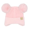 BABY Fur Earflap Double Pom C.C Beanie BBHTE0108