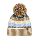 Cable Color Block Pom C.C Beanie HTC0088