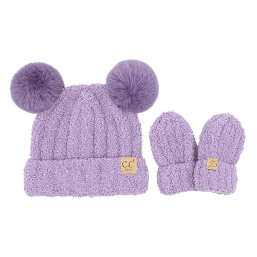 BABY Cozy Yarn C.C Hat/Mitten Set BBSEE0111