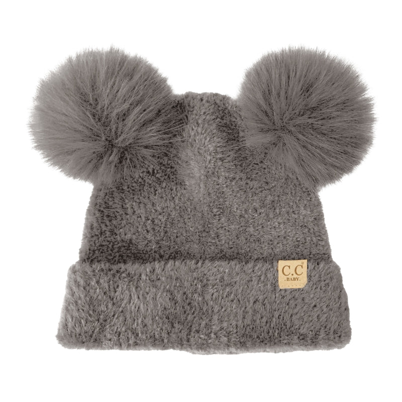 BABY Chenille Double Pom C.C Beanie BBHTC0038