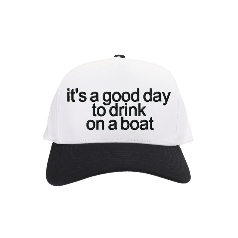 Drink on a Boat C.C Embroidered Trucker Hat TCM0005