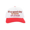 Drink on a Boat C.C Embroidered Trucker Hat TCM0005