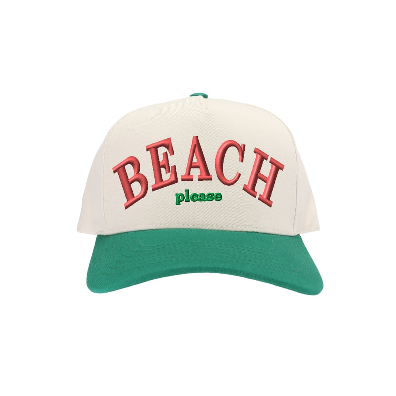 Beach Please C.C Embroidered Trucker Hat TCM0002