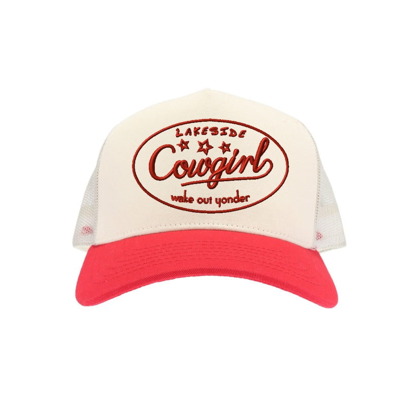 Lakeside Cowgirl C.C Embroidered Trucker Hat TCM0006