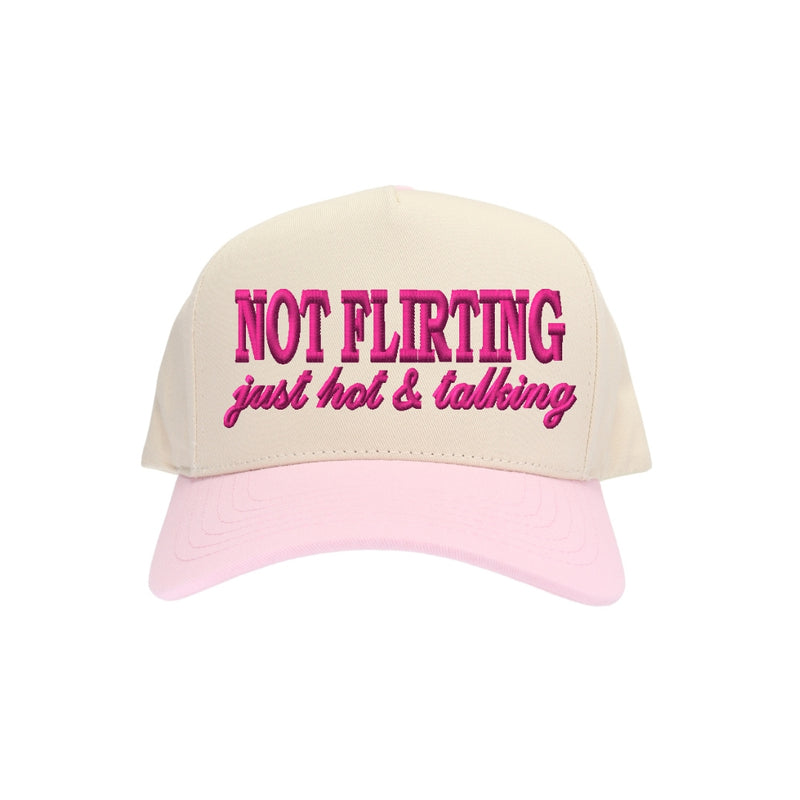 Not Flirting C.C Embroidered Trucker Hat TCM0002