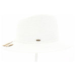 Two Tone Panama Hat with Shimmer Accent ST807