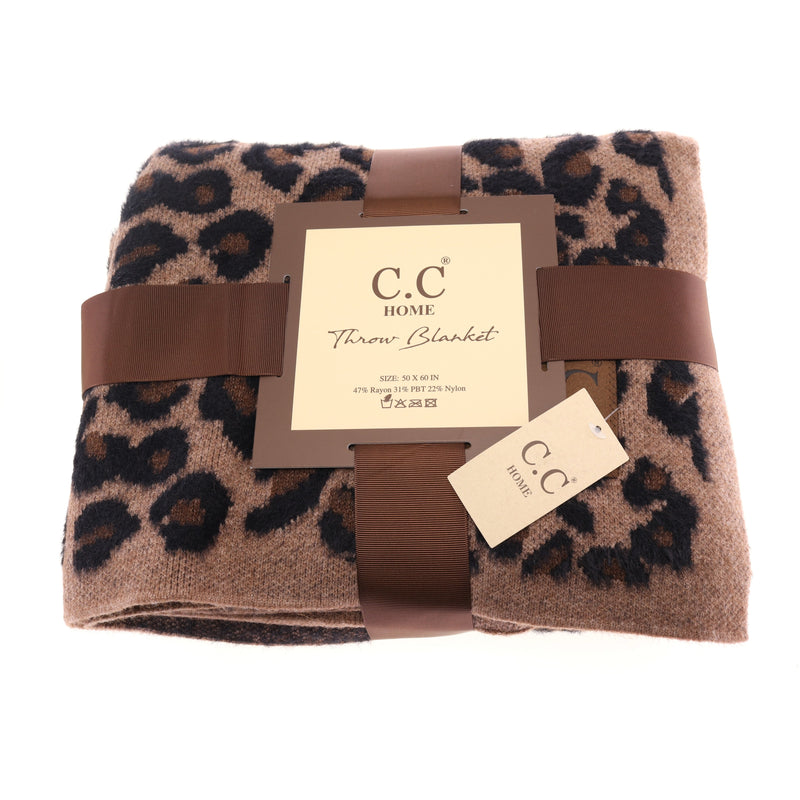 C.C Baby Leopard Pom Beanie and Blanket Set Winter Blanket -  Sweden