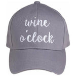 Wine O`Clock Embroidered CC Ball Cap BA2017WOC