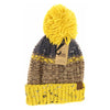 Fuzzy Lined Flecked Multi Color Pom Beanie HAT2214