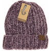 Solid Ribbed Chenille CC Beanie HAT1815