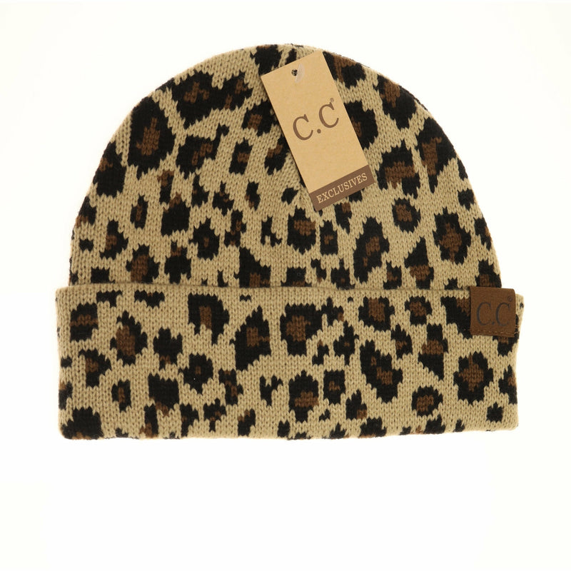 Leopard Print CC Beanie HAT45