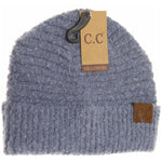 Solid Boucle Knit Cuff CC Beanie HAT7006