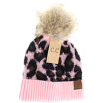 Leopard Pom Beanie HAT2061