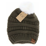Super Soft Matching Fur Pom C.C Beanie HAT7002