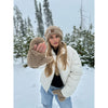 Fuzzy Lined Sherpa Convertible C.C Mitten MT008
