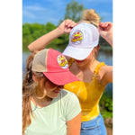 Embroidered Hello Sunshine Patch C.C High Pony Criss Cross Ball Cap MBT7002
