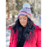 Ombre Aztec Faux Fur Pom C.C Beanie HAT2093