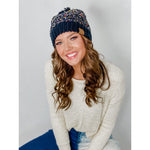 Chenille Confetti Pom Beanie HAT2070