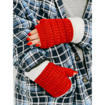 Fingerless Sherpa Lined Gloves FLG25