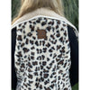Reversible Leopard Print Sherpa/Faux Fur Vest VT716