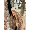 Pearl Embellished Faux Fur Pom C.C Beanie HAT4008