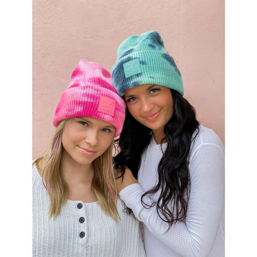 Tie Dye Beanie with Rubber Patch HAT7380