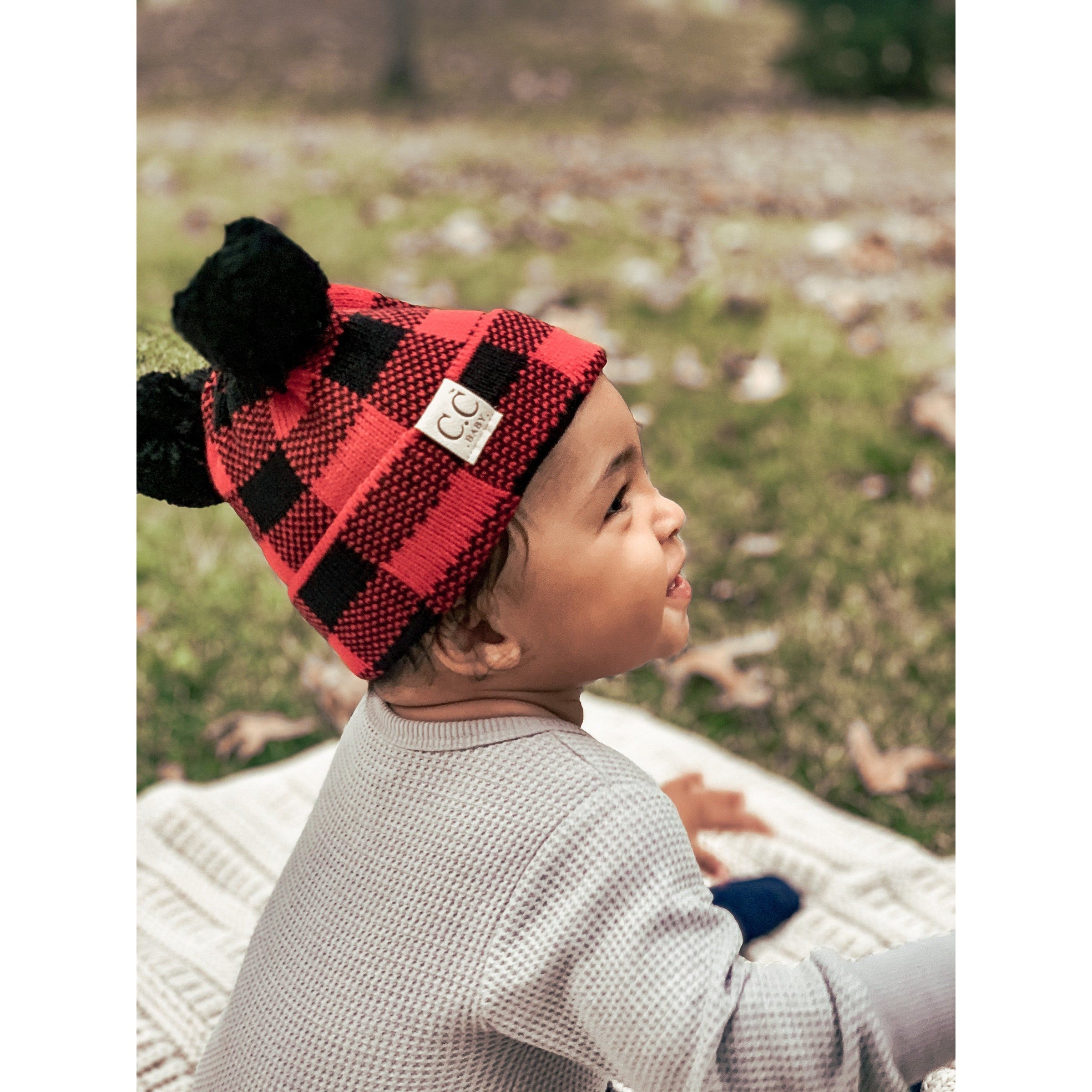Bralee RED Buffalo Plaid Upcycled CC Beanie – The Vintage Leopard
