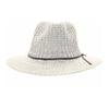 Knit Fedora Hat with Leather Cord KP007