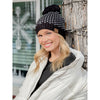 Heart Knit Pom Beanie HAT2088