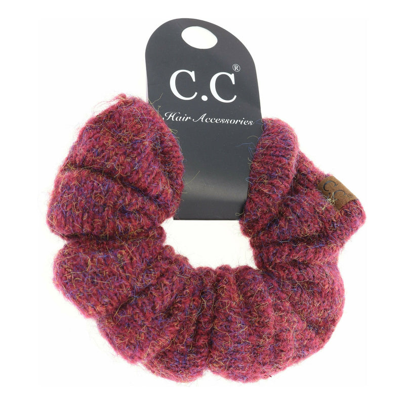 Two-tone Knit Ponytail C.C Scrunchie SCR05