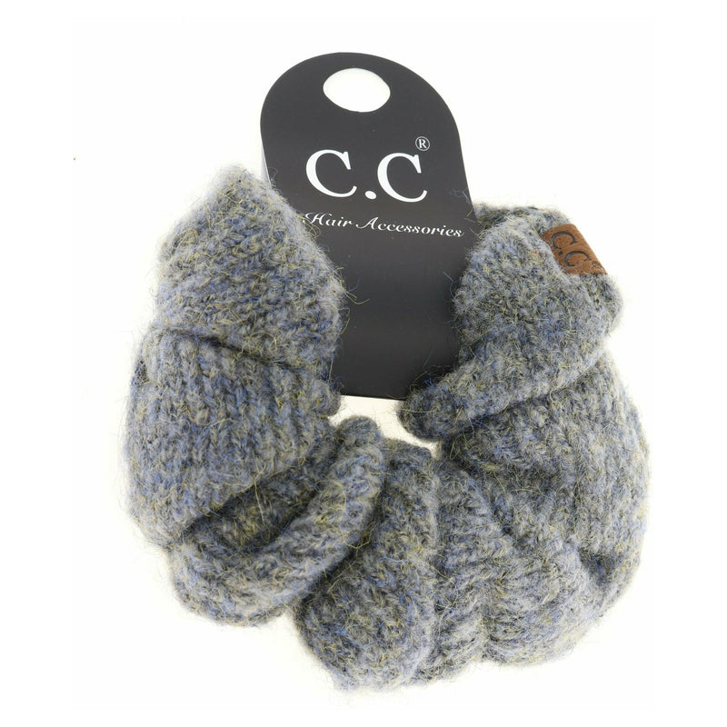 Two-tone Knit Ponytail C.C Scrunchie SCR05