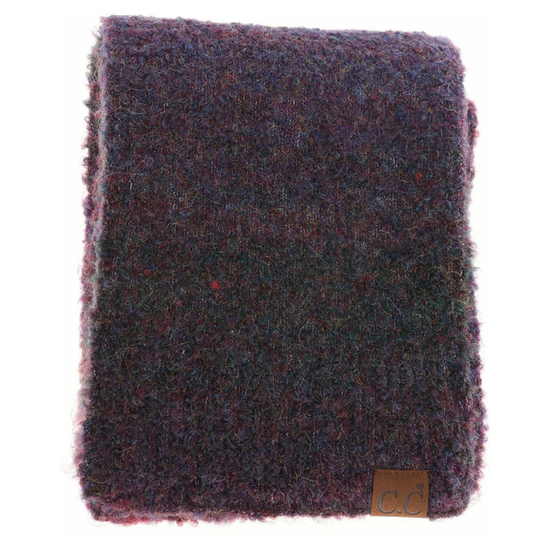 Multi-colored Mohair Oblong C.C Scarf SF2082
