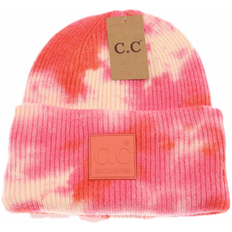 Tie Dye Beanie with Rubber Patch HAT7380 –