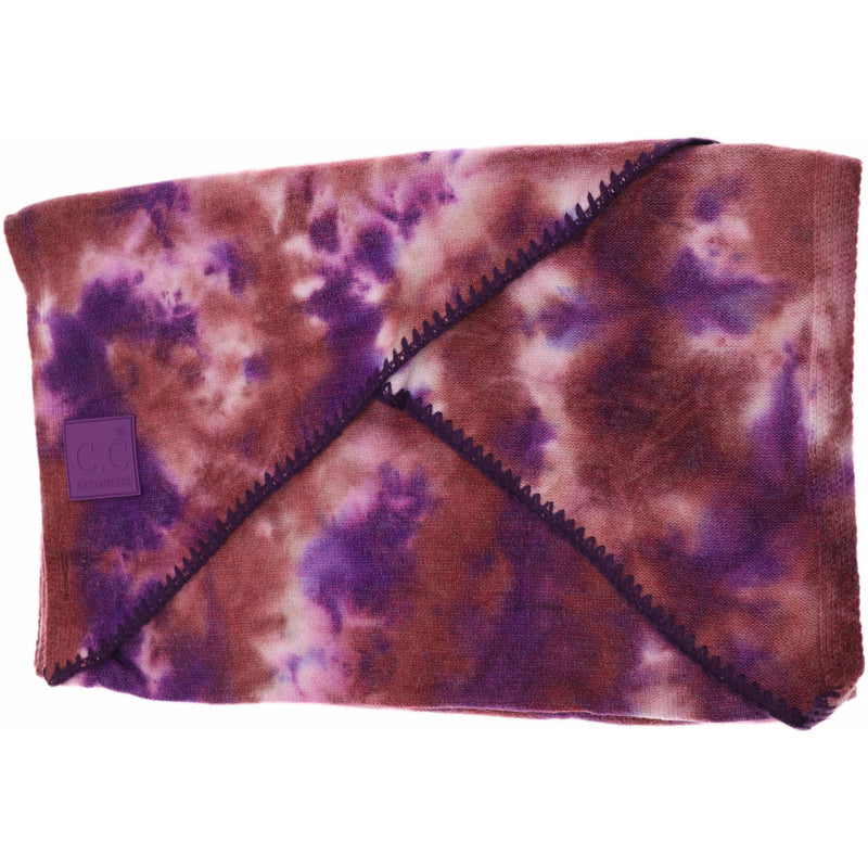 Tie Dye Scarf with Rubber Patch SF7380
