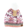 Ombre Aztec Faux Fur Pom C.C Beanie HAT2093