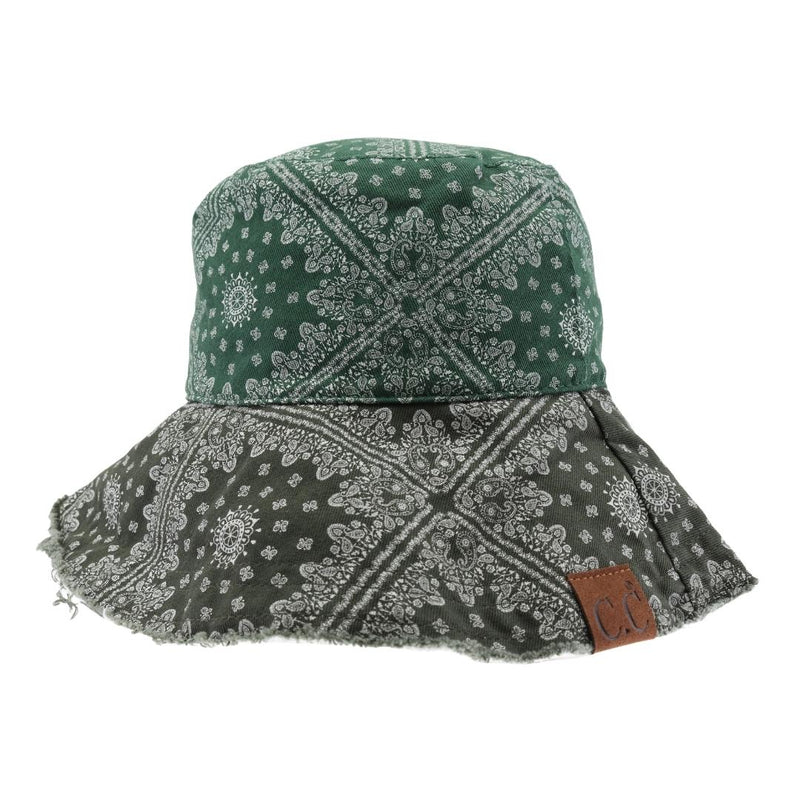 Multi Color Paisley Bandana C.C Bucket Hat BK201