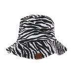 Zebra Print C.C Bucket Hat BK3923