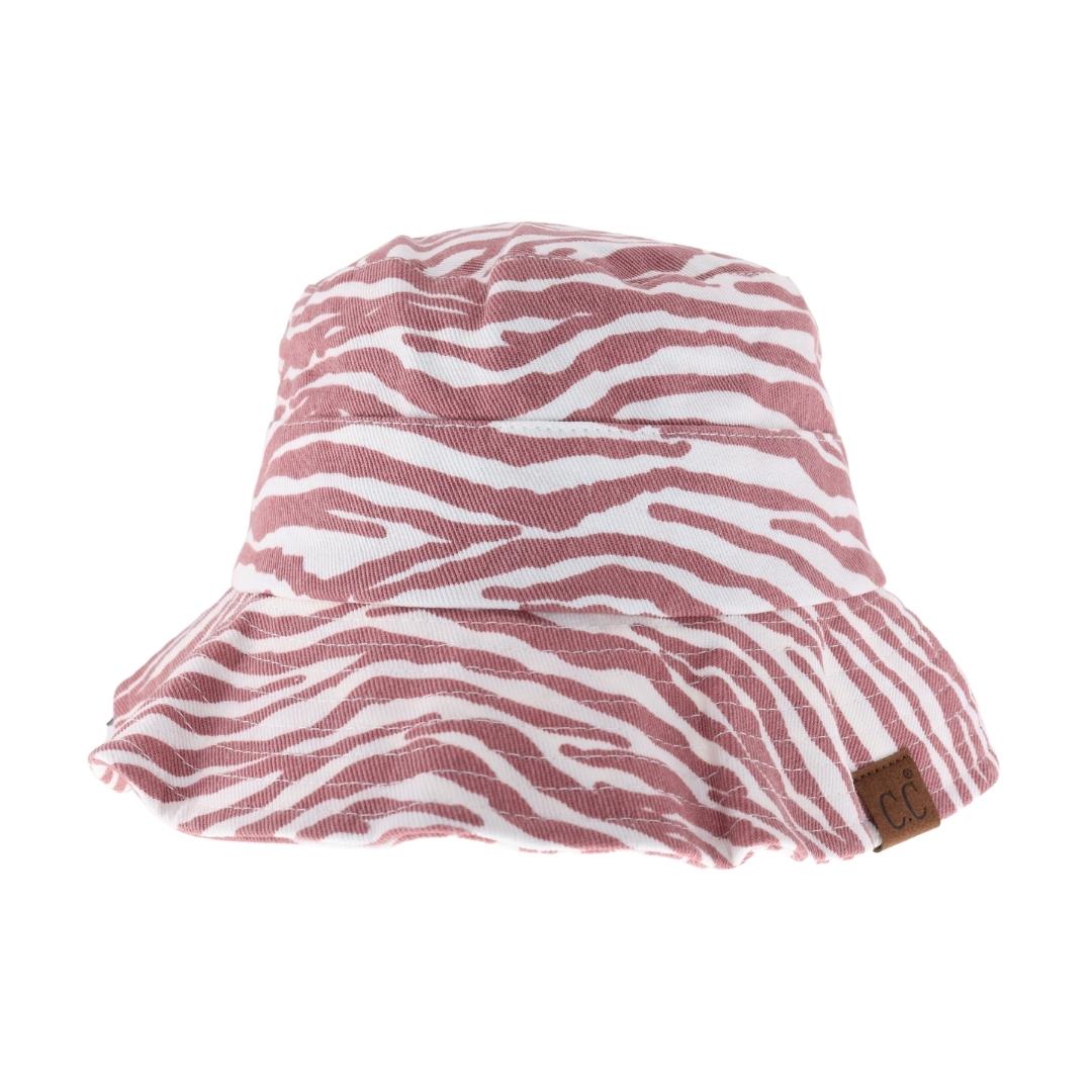 CELINE | ZEBRA-PRINT BUCKET HAT ハット CELINE 530$ Bucket Hat - Zebra-Print , Off White & Black