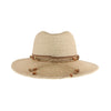 Natural Bead Trim C.C Panama Sun Hat ST1008