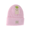 KIDS Soft Ribbed Leather Patch C.C. Beanie KIDS9021
