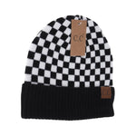 Checkered Pattern C.C Beanie HAT4003