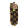 Boucle Checkered Pattern Mittens MT4011