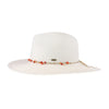 Glass Bead Trim C.C Panama Hat STH11