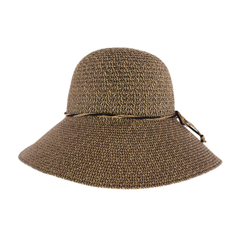 Two-Tone Heathered C.C Cloche Hat STH08