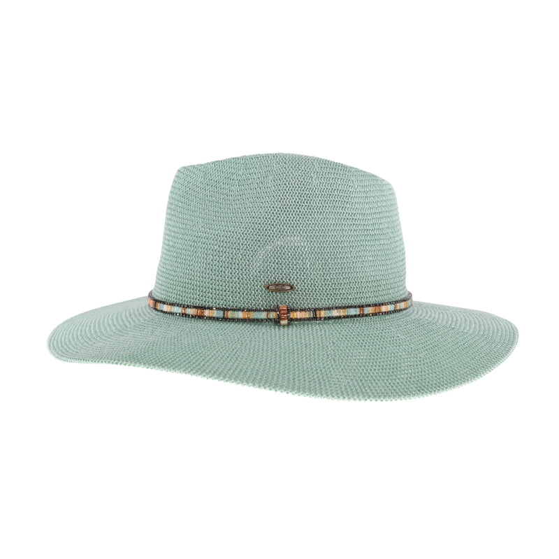 Knit Multi Thread Rhinestone Band Panama Hat KP014 – ccbeanie.com