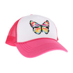 Multicolored Abstract Butterfly C.C Ball Cap GBA02