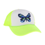 Blue Abstract Butterfly C.C Ball Cap GBA03